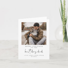 Cartão De Festividades Feriado de Natal para o melhor Pai de fotos do ADE