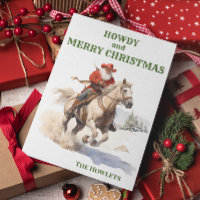 Feriado de Natal para Papais noeis de cowboy ocide