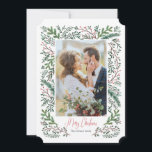 Cartão De Festividades Feriado de Natal | Quadro de árvores de pinheiro |<br><div class="desc">Cartita design ©2016 Todos os direitos reservados Sinta-se livre para mudar ou adicionar texto! Espero que gostem das minhas ilustrações! Procure também produtos correspondentes na minha loja!</div>