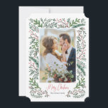Cartão De Festividades Feriado de Natal | Quadro de árvores de pinheiro |<br><div class="desc">Cartita design ©2016 Todos os direitos reservados Sinta-se livre para mudar ou adicionar texto! Espero que gostem das minhas ilustrações! Procure também produtos correspondentes na minha loja!</div>