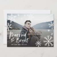 Feriado de Neve Casado e Brilhante - Foto recém-ca