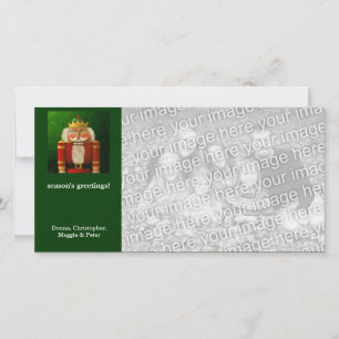 Cartão De Festividades Feriado de Nozes Tradicional