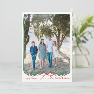 Cartão De Festividades Feriado de pré-disquete personalizado com Arco ver