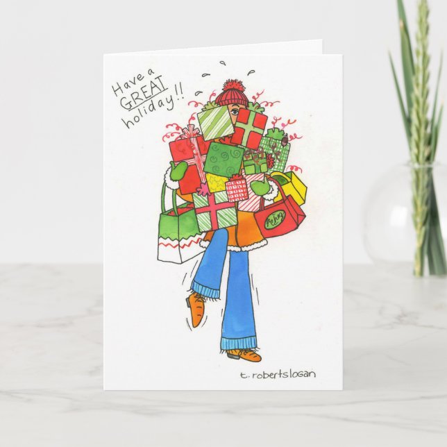 Cartão De Festividades Feriado do excelente (Frente)