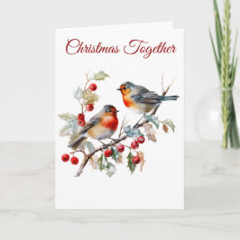 Cartão De Festividades Feriado Dobrado - Natal Vitoriano Elegante