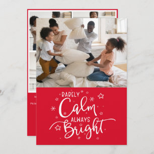 Cartão De Festividades Feriado Engraçado 5 Foto Raramente Calmo Natal Ver