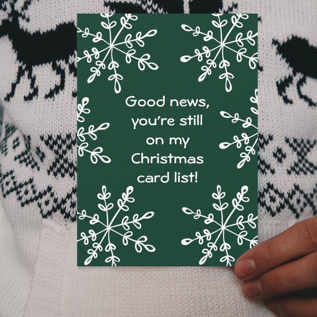 Cartão De Festividades Feriado Engraçado Floco de Neve Natal (Criador carregado)