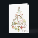 Cartão De Festividades Feriado Festivo, Árvore de Natal Feliz<br><div class="desc">Festa Festiva de Férias e Festas de Férias Cartão de Natal Este cartão de Natal tem tudo; Papai Noel, flocos de neve, boneco de neve, ornamentos, árvores de Natal, meias de Natal, doces e todas as coisas de Natal. Isso pode ser personalizado. Você também pode alterar a cor de fundo...</div>