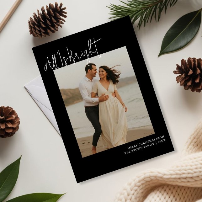 Cartão De Festividades Feriado festivo de inverno do Casal Romântico (Criador carregado)