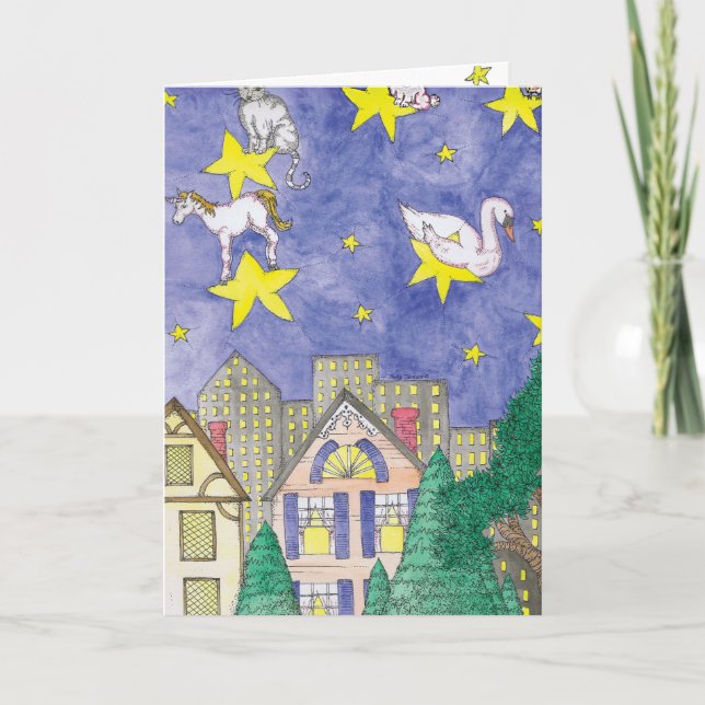 Cartão De Festividades FERIADO GERAL - Sonhos (Frente)