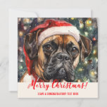 Cartão De Festividades Feriado Personalizado de Cães in-a-box<br><div class="desc">Cães Boxer Cartões de Natal | cartões de natal Engraçados | Cartão de Natal para cães boxer para crianças | Boxer Bonito Cães Boxer Saudação de Natal | Cachorros Boxer Cartões de Natal com envelopes Traga a alegria do Natal para a vida das crianças com nossos adoráveis cartões de Natal...</div>