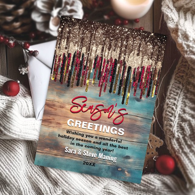 Cartão De Festividades Feriado russo do Natal do País, glândula vermelha (Criador carregado)