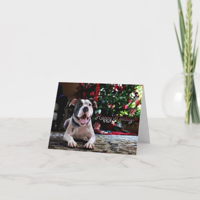 Cartão De Festividades Feriados de Bubba (Frente)