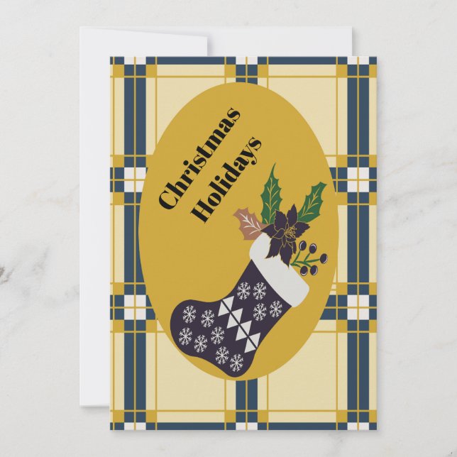 Cartão De Festividades Feriados de Natal (Frente)