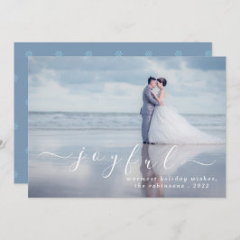 Cartão De Festividades Feriados de Natal Personalizados Modernos e Felize