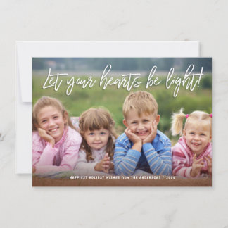 Cartão De Festividades Feriados Felizes Citação de Script Manuscrito em F