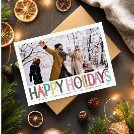 Cartão De Festividades Feriados Felizes Coloridos Foto de Estrelas de Ret