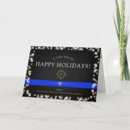 Cartão De Festividades Feriados Felizes da Polícia | Personalizado de Nat