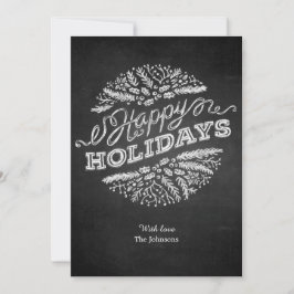 Cartão De Festividades Feriados Felizes de Quadro Manual 5x7