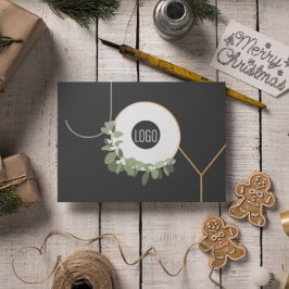 Cartão De Festividades Feriados felizes do logotipo da Joy Business Sem f