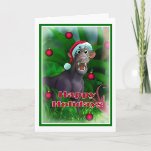 Cartão De Festividades Feriados Felizes Estilo da Selva 003