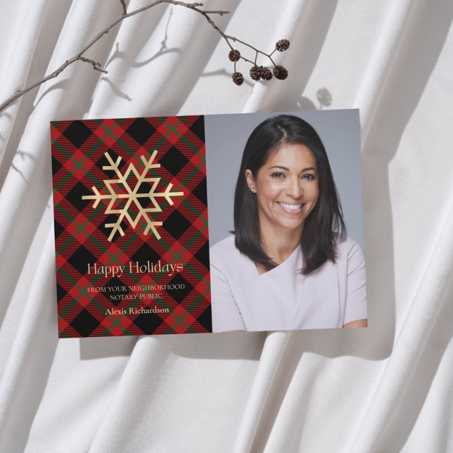 Cartão De Festividades Feriados Felizes, Notários, Dourados em Floco de N (Criador carregado)