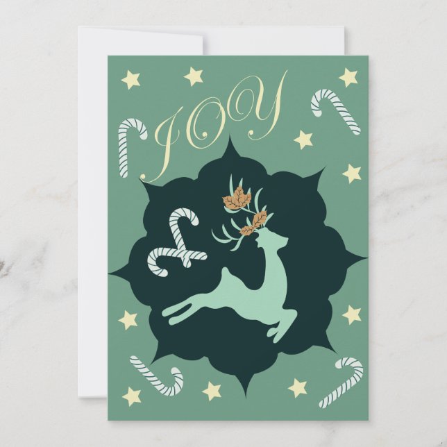 Cartão De Festividades Feriados natalinos (Frente)