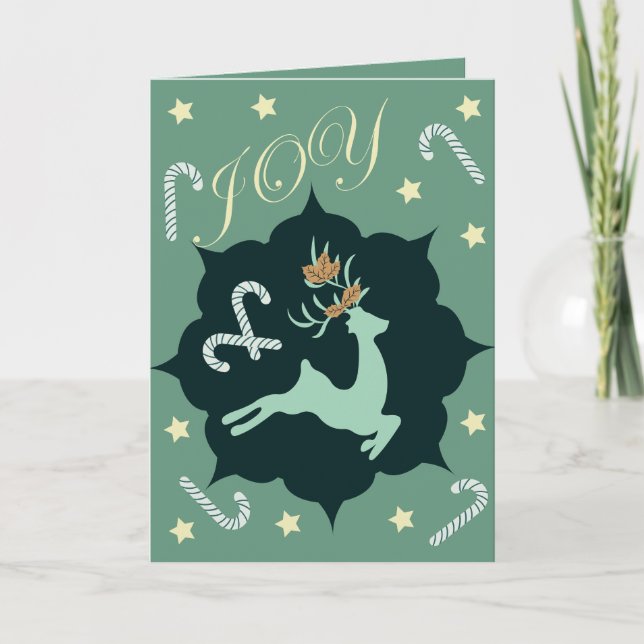 Cartão De Festividades Feriados natalinos (Frente)