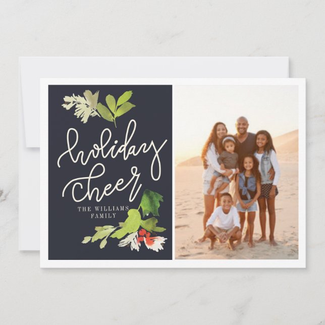 Cartão De Festividades Férias (Frente)