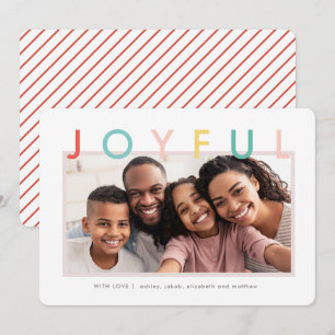 Cartão De Festividades Férias Alegres Modernas Simples Coloridas