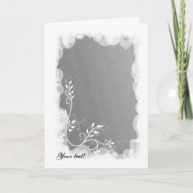 Cartão De Festividades Férias Brancas! (Frente)