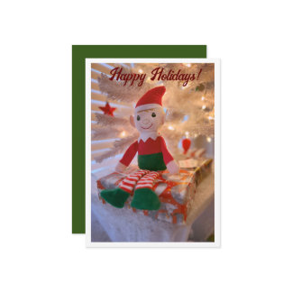Cartão De Festividades Férias de elfo