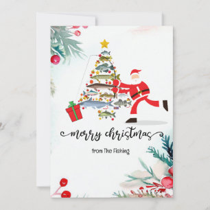 Cartão De Festividades Férias de Natal com Papai Noel