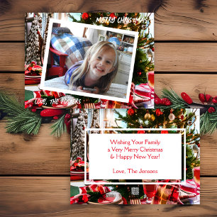 Cartão De Festividades Férias de Natal feliz e Brilhante