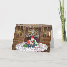 Cartão De Festividades Férias de Natal Feliz longe de casa Inspirou A