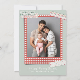 Cartão De Festividades Férias de Scrapbooking   3 fotos festivas
