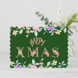 Cartão De Festividades Férias Feliz Natal