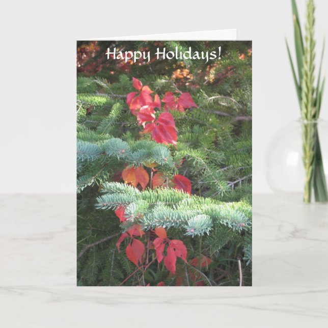 Cartão De Festividades Férias Felizes (Frente)