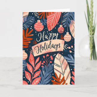 Cartão De Festividades Férias Felizes