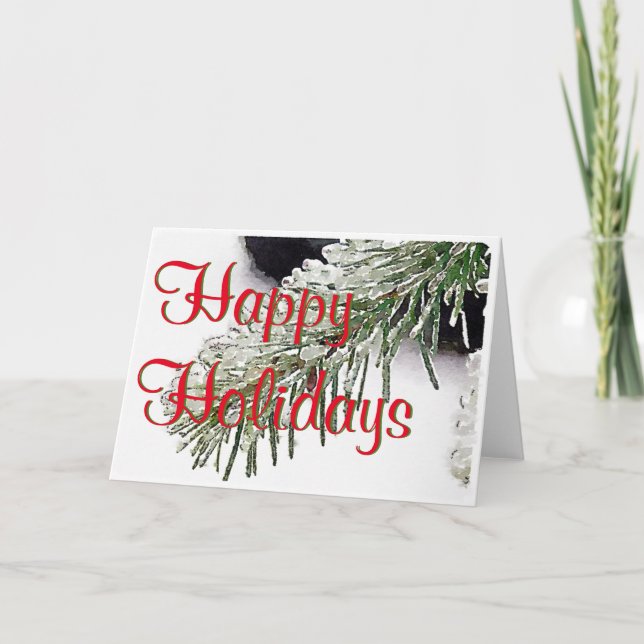 Cartão De Festividades Férias Felizes (Frente)