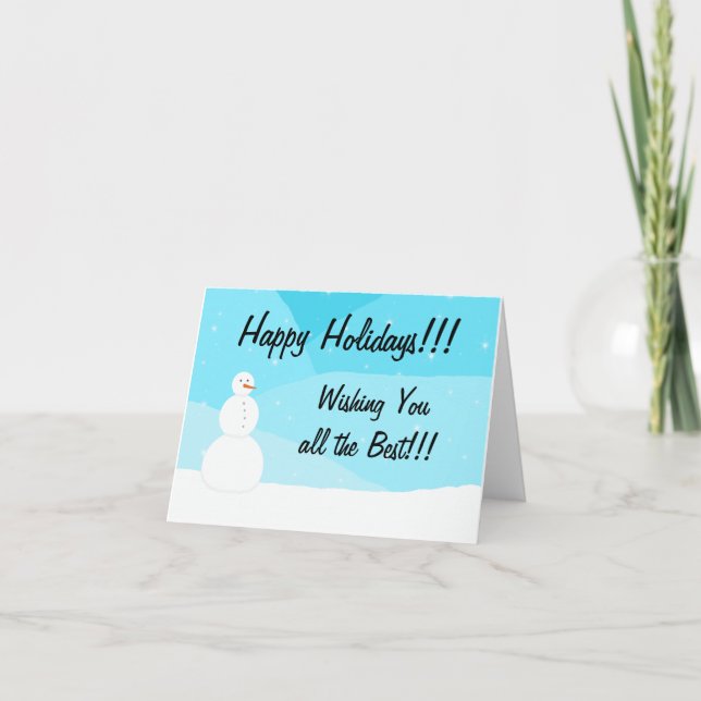 Cartão De Festividades Férias Felizes (Frente)