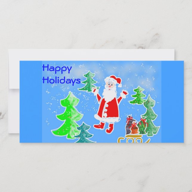 Cartão De Festividades Férias Felizes (Frente)