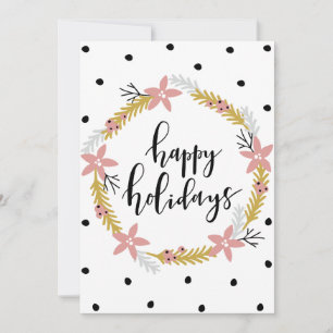 Cartão De Festividades Férias Felizes