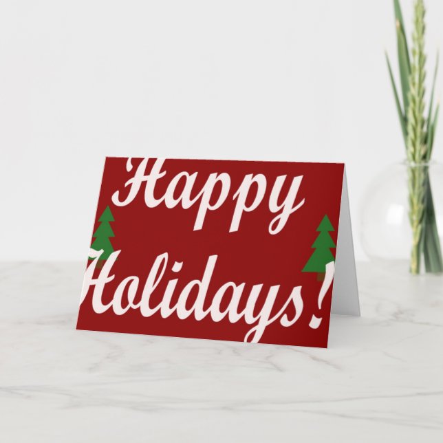 Cartão De Festividades Férias Felizes (Frente)