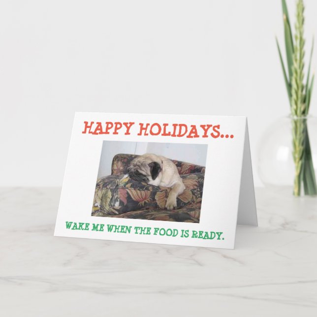 Cartão De Festividades Férias Felizes (Frente)