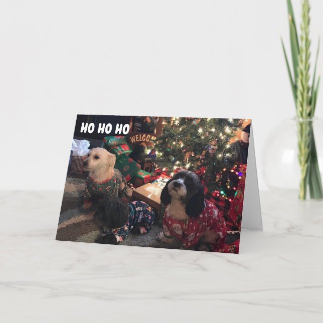 CARTÃO DE FESTIVIDADES **FÉRIAS FELIZES** DE BOMBAS DE FELIZ (Frente)