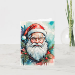 Cartão De Festividades Férias Felizes Do Papai Noel