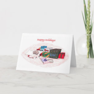Cartão De Festividades Férias Felizes-Presentes do coração