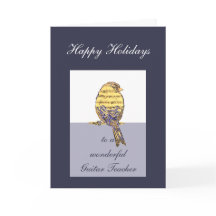 Férias Felizes Professor de Guitarra Nota Musical