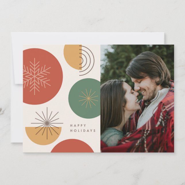 Cartão De Festividades Férias Minimalistas - Simples Saúde Festiva (Frente)